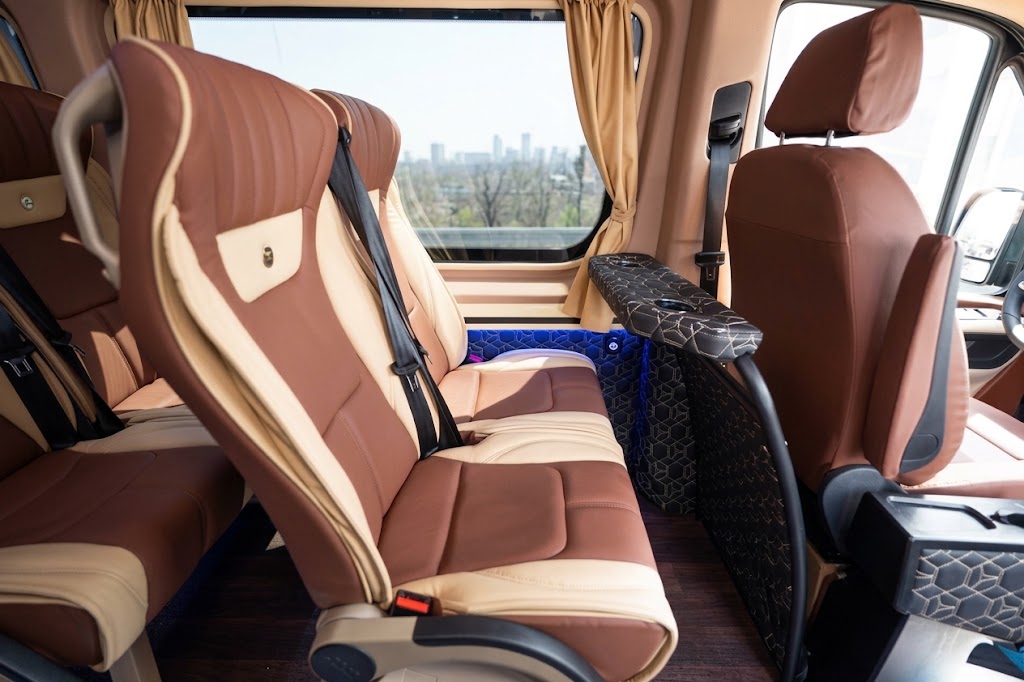 Mercedes-Benz Sprinter VIP seats with folding table