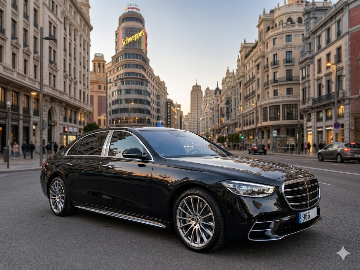 Mercedes-Benz S-Class exterior in Madrid