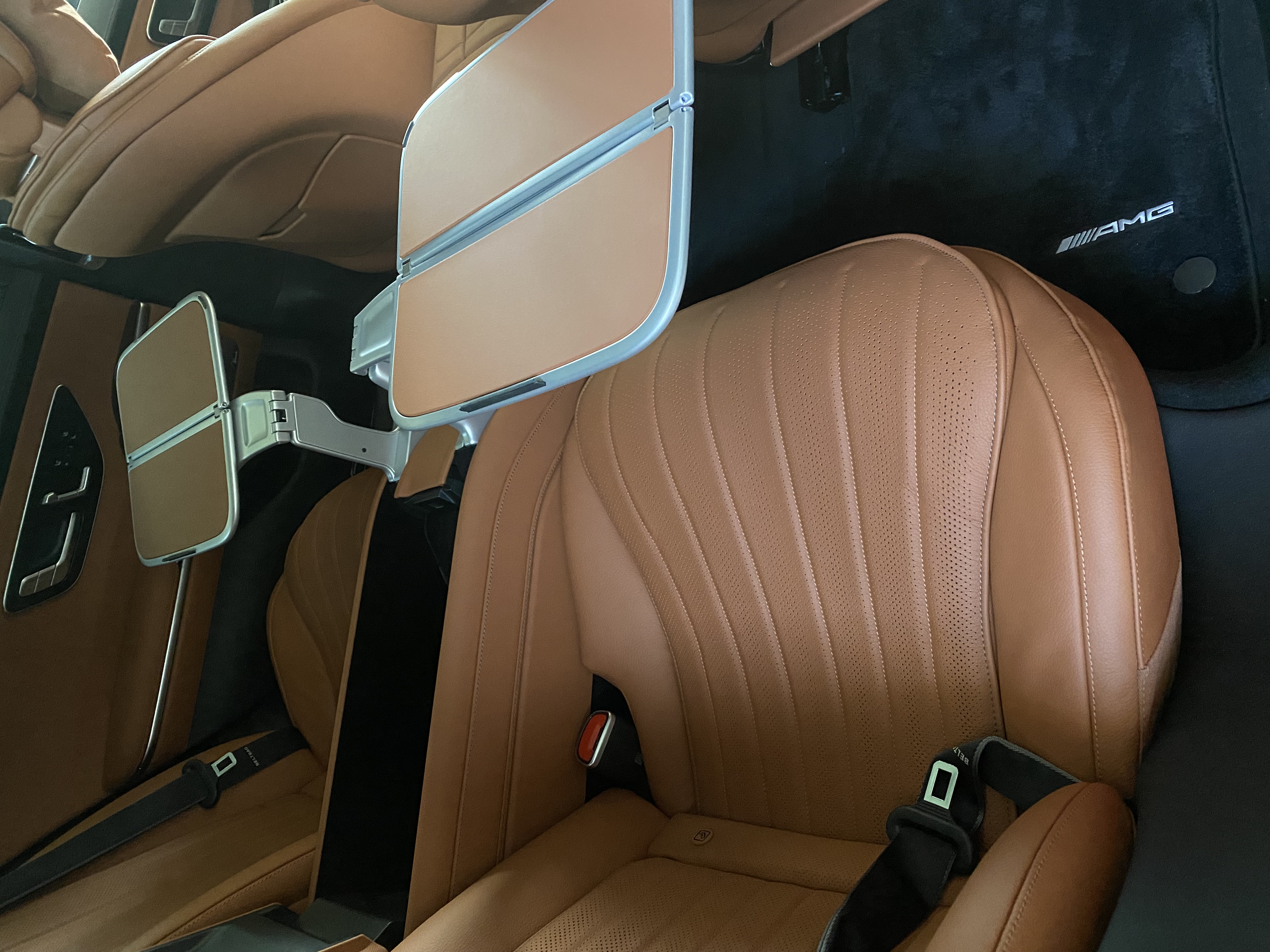 Mercedes-Benz S-Class leather seat detail