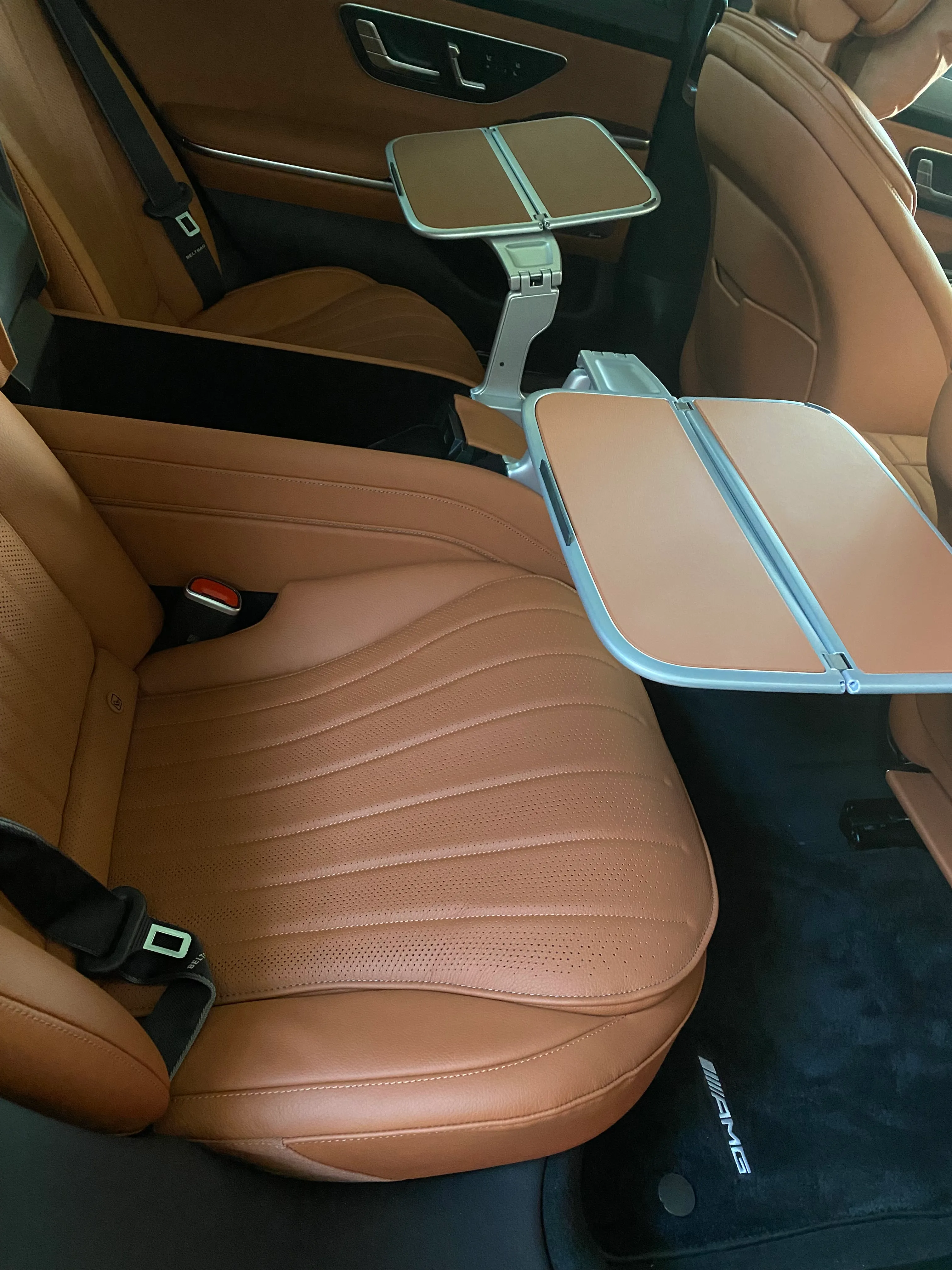 Mercedes-Benz S-Class leather seat detail